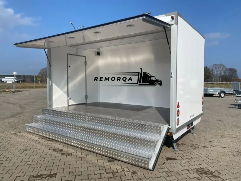 
								Remorque magasin TOP-TRAILER Exhibition trailer Messeanhänger MOBILE full									