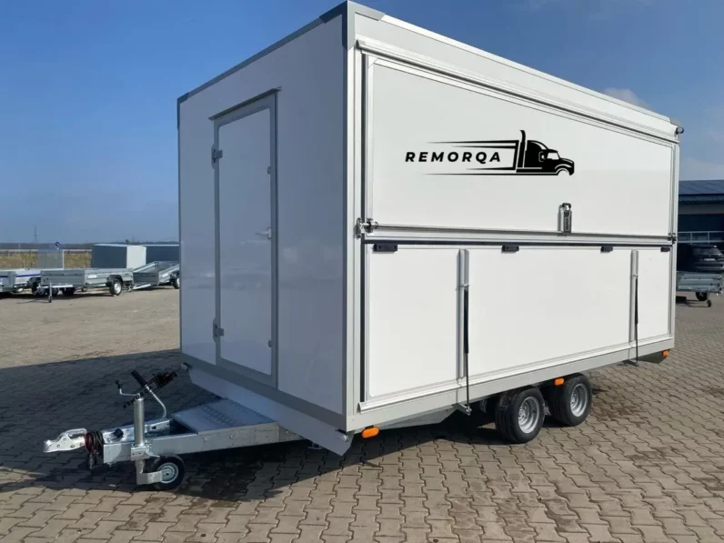 
								Remorque magasin TOP-TRAILER Exhibition trailer Messeanhänger MOBILE full									