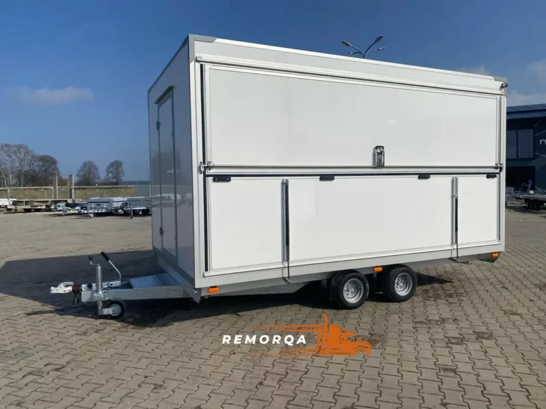 
								Remorque magasin TOP-TRAILER Exhibition trailer Messeanhänger MOBILE full									