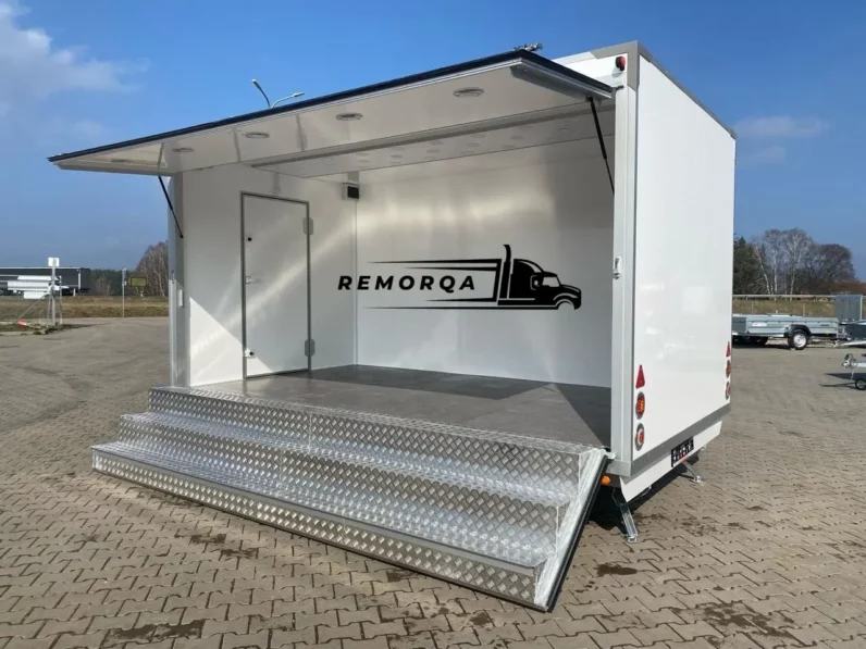 
								Remorque magasin TOP-TRAILER Exhibition trailer Messeanhänger MOBILE full									